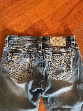Miss Me women’s jeans signature skinny size 28 y2k vintage denim cross pocket